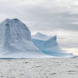 Can't wait to get up close with these big bergs — Navy Pond Inlet.