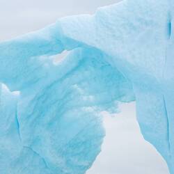 Look at how thin the ice is. Soon there won't be an arch at all — Navy Pond Inlet.