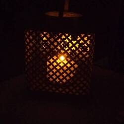 Absacker bei Kerzenlicht, es wird schon früh dunkel