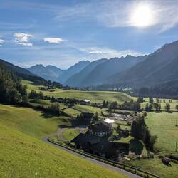 Blick vom Pfitschtal zum Pfitscherjoch