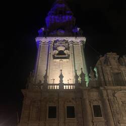 Cathedral in Santiago yesterdy night