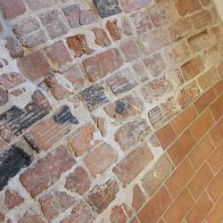 Old brick and new brick at Panemunė Castle