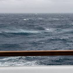 Uh oh! Into the storm we go — Admiralty Inlet.