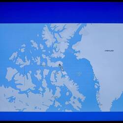 Our position this morning is on the far side of Lancaster Sound, but not where we expected to be.