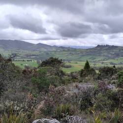 Aussicht von der Lagune Guatavita