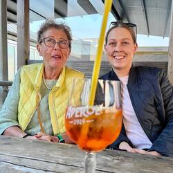 Begrüßung am Freitagabend in der Osteria bei Peci