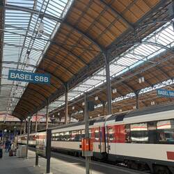 Changing trains in Basel