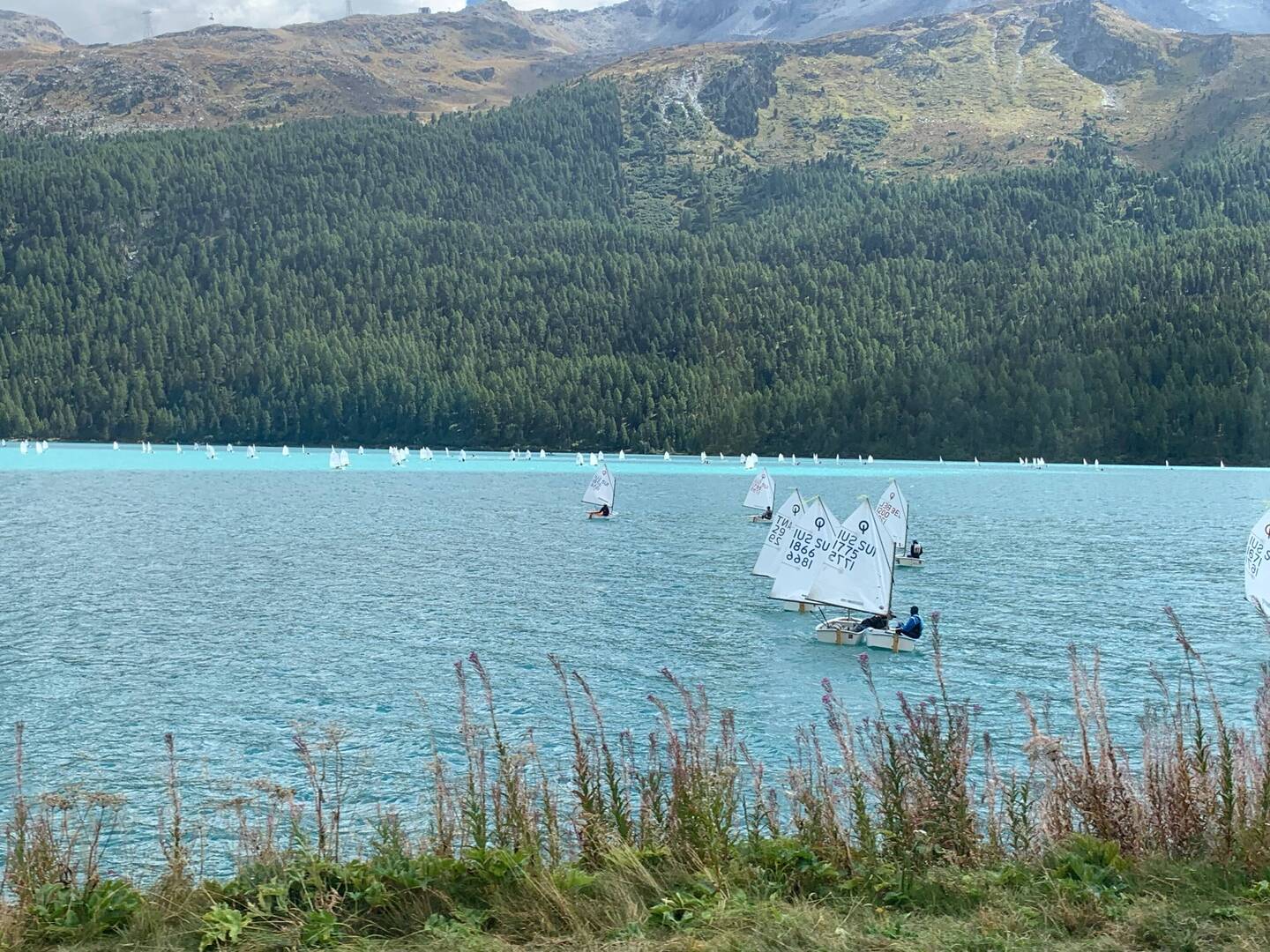 Sailing on Lake Silvaplaner