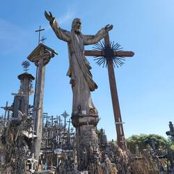 Statue of Christ at The Hill of Crosses