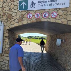 Scott entering The Hill of Crosses