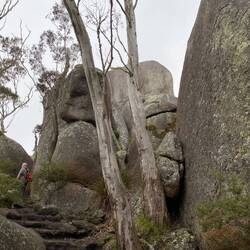 The last steep part before the skywalk