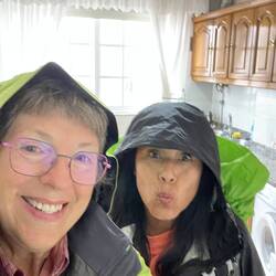 Leaving our apartment rental in Muxía