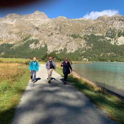 Walk to Corvatsch gondola