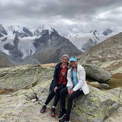 Happy ladies at their destination