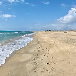 Unser Strand um 10:48 Uhr