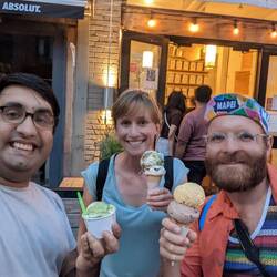 A reunion and ice cream with good friend Raheem / Eine Wiederbegegnung und Eis mit Raheem