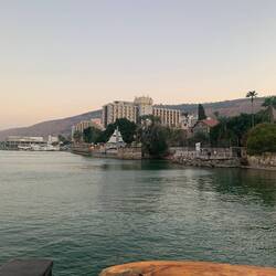 Unser erstes Schwimmen im See Genezareth