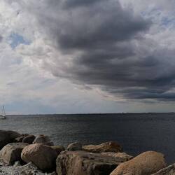 die Aussicht von unserem Platz