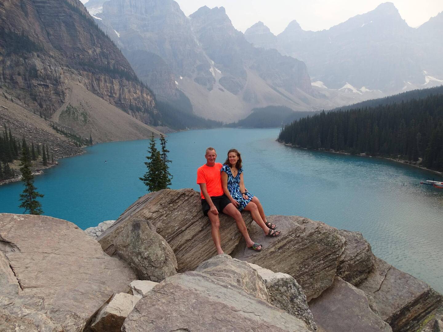 Moraine Lake in the evening