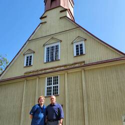 Marilyn and Scott at St. Anne's Church