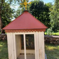 1 of 14 brick chapels signifying the Way of the Cross at St. Anne's Church