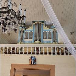 Organ in Choir Loft at St. Anne's Church in Pavandenė