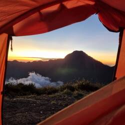 Ausblick aus dem Zelt🏕