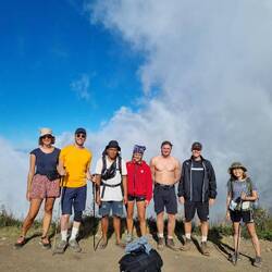 Unsere Gruppe mit "noch" 6 Personen + 1 Guide