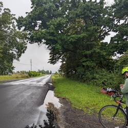 Most of our day was wet county roads