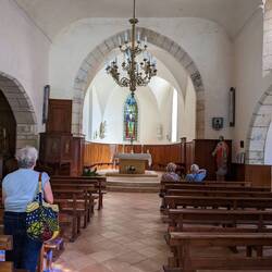 La Roque-Gageac church interior