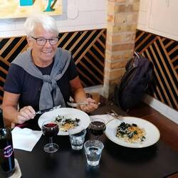 die leckeren Ravioli in der Markthalle