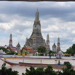 Aussicht auf Wat Arun vom Restaurant