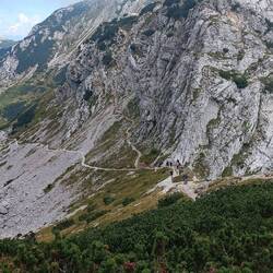 Blick zurück zum Vratca-Sattel
