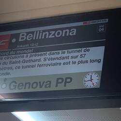 Heading throught the longeset tunnel in Switzerland