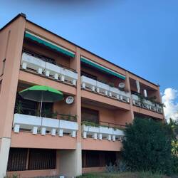 Green umbrella - our home for the next 5 days