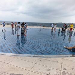 "The Greeting to the Sun" - Solar panel that puts on a light show after dark.