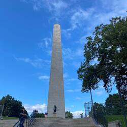 Bunker Hill, the first site of battle of the Revolutionary war (we won lol)