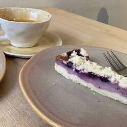 The tinies piece of cake. Everything costs the double of expectations here. Or is half size.