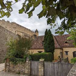 House Mel and I stayed in once next to castle wall