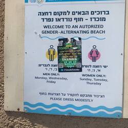 Männer und Frauenstrand getrennt