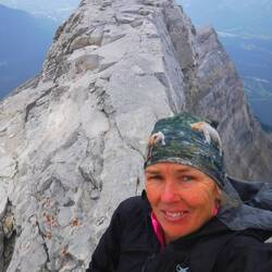 Selfie at the summit (had no-one to take my picture)