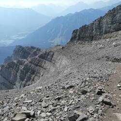 Slogging up around the False Summit