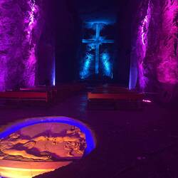 Anden kirke med en kopi af Michellangelo's billede fra det Sixtinske kapel