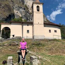 Pretending to meditate . . . .