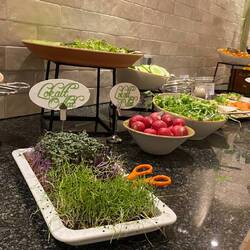 Loved to greenery to cut yourself at breakfast