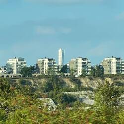 View from outside the city - the Twisted Tower
