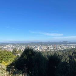 Blick über Portland vom Pittock Mansion