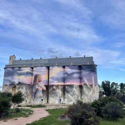 Kimba silo art, on our wat to Barossa.