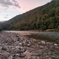 Abends an der Drina