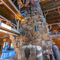 Clock inside Old Faithful Inn